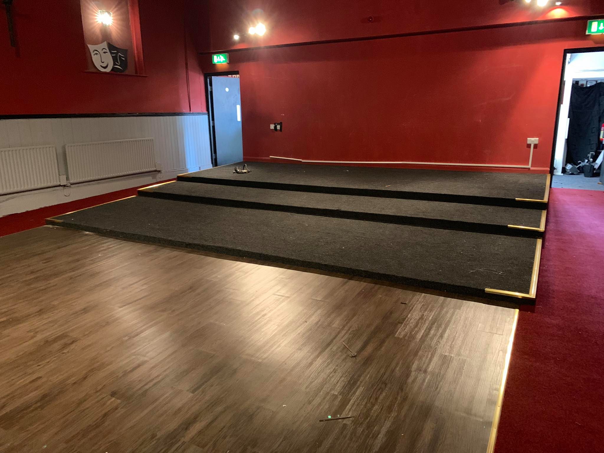Cinema Room being fitted with carpet